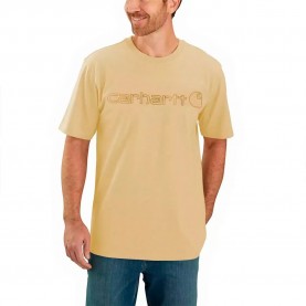 тениска,мъжки,тениски,carhartt,core,logo,relaxed,fit,short,sleeve,t,shirt,yellow,(beach,heather)