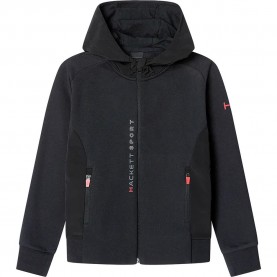 блуза,детски,блузи,hackett,fusion,full,zip,sweatshirt,black