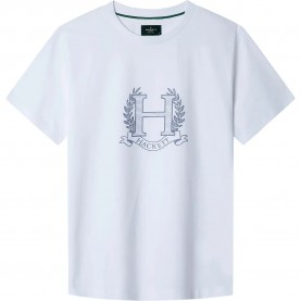 тениска,мъжки,тениски,hackett,heritage,crest,short,sleeve,t,shirt,optic,white,(white)