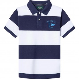 блуза,с,яка,детски,блузи,с,яка,hackett,heritage,regatta,stripe,short,sleeve,polo,blue