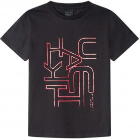тениска,детски,тениски,hackett,laser,graphic,short,sleeve,t,shirt,black,(black)