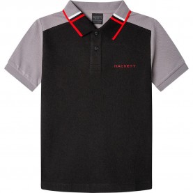 детски,блузи,с,яка,hackett,resort,colour,block,short,sleeve,polo,black
