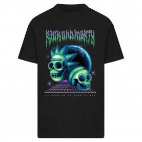 тениска,мъжки,тениски,mc,clothes,rick,&,morty,skull,short,sleeve,t,shirt,black