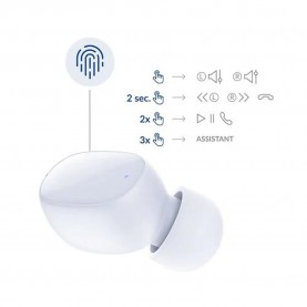 слушалки,слушалки,3mk,flowbuds,wireless,earphones,white