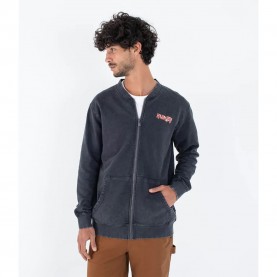 Блуза Hurley Wave Addiction full zip sweatshirt - Grey (Dark Stone Grey) блуза,мъжки,пуловери,hurley,wave,addiction,full,zip,sweatshirt,grey,(dark,stone,grey)