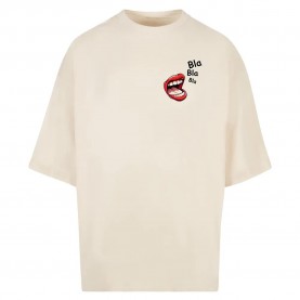 тениска,мъжки,тениски,mc,clothes,bla,bla,bla,comic,huge,short,sleeve,t,shirt,beige,(white,sand)