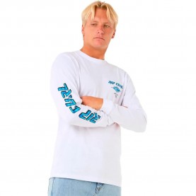 тениска,мъжки,тениски,rip,curl,fade,out,icon,long,sleeve,t,shirt,white