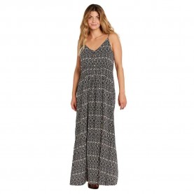 Рокля Rip curl Ikat Geo sleeveless long dress - Grey (Navy) рокля,дамски,поли,и,рокли,rip,curl,ikat,geo,sleeveless,long,dress,grey,(navy)