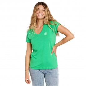 тениска,дамски,тениски,rip,curl,re,entry,short,sleeve,v,neck,t,shirt,green