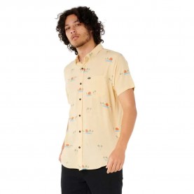 Риза с къс ръкав Rip curl Aots-Cody Welsh short sleeve shirt - Beige / Yellow (Light Khaki) риза,с,къс,ръкав,мъжки,ризи,rip,curl,aots,cody,welsh,short,sleeve,shirt,beige,yellow,(light,khaki)