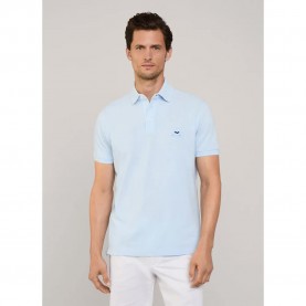 Façonnable Birdie Pima Piq short sleeve polo - Blue (Horizon Blue) дамски,блузи,с,яка,мъжки,блузи,с,яка,façonnable,birdie,pima,piq,short,sleeve,polo,blue,(horizon,blue)