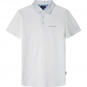 мъжки,блузи,с,яка,façonnable,chest,print,fm540508,short,sleeve,polo,white