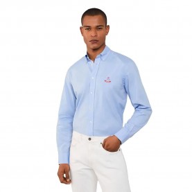 риза,с,дълъг,ръкав,дамски,ризи,мъжки,ризи,façonnable,spring,oxford,long,sleeve,shirt,blue,(horizon,blue)