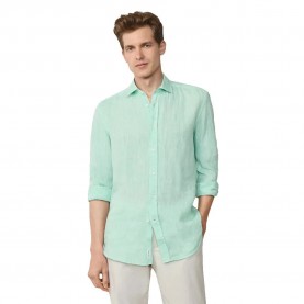 риза,с,дълъг,ръкав,мъжки,ризи,façonnable,yd,plain,long,sleeve,shirt,dark,acqua,blue,(green)