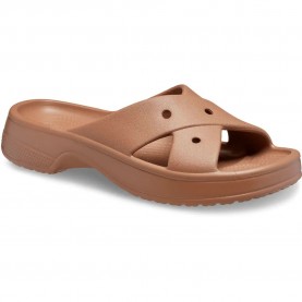 дамски,сандали,и,чехли,crocs,cl,cross,strap,slides,brown,(milk,chocolate)
