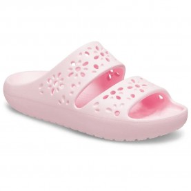 мъжки,джапанки,и,чехли,crocs,classic,floral,cut,out,slides,pink