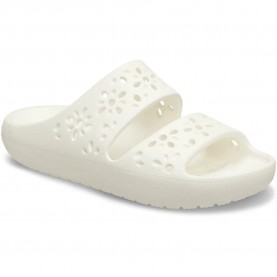 мъжки,джапанки,и,чехли,crocs,classic,floral,cut,out,slides,white,(chalk)