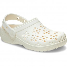 мъжки,сандали,мъжки,джапанки,и,чехли,crocs,classic,floral,cut,out,clogs,chalk,(white)
