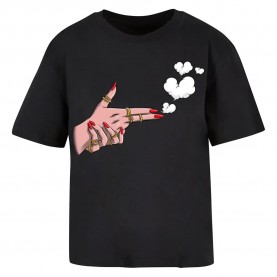 детска,тениска,мъжки,тениски,miss,tee,girl,bang,short,sleeve,t,shirt,black,(black)