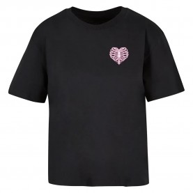 тениска,мъжки,тениски,miss,tee,heart,cage,rose,short,sleeve,t,shirt,black,(black)