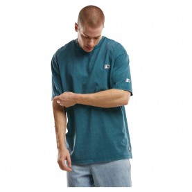 тениска,мъжки,тениски,starter,black,label,starter,essential,oversized,acid,short,sleeve,t,shirt,teal,acid,washed,(blue)