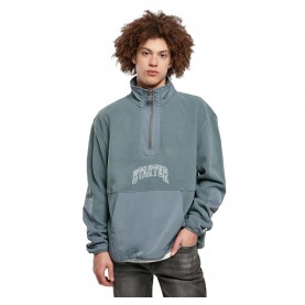 поларена,блуза,мъжки,пуловери,starter,black,label,starter,thunder,polar,fleece,half,zip,sweater,heavymetal,(grey)