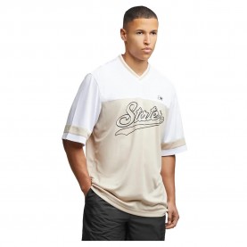 Тениска Starter black label Starter V-Neck Mesh short sleeve T-shirt - Beige (Dusty Sand) тениска,мъжки,тениски,дамски,тениски,starter,black,label,starter,v,neck,mesh,short,sleeve,t,shirt,beige,(dusty,sand)