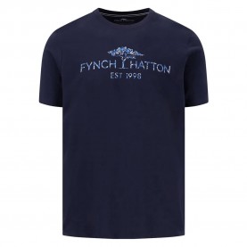 тениска,мъжки,тениски,fynch,hatton,15031310,artwork,short,sleeve,t,shirt,navy,(blue)