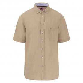 Риза с къс ръкав Fynch hatton 15046001 Premium Linen short sleeve shirt - Beige (Sand) риза,с,къс,ръкав,дамски,ризи,мъжки,ризи,fynch,hatton,15046001,premium,linen,short,sleeve,shirt,beige,(sand)
