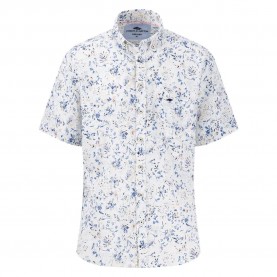 Риза с къс ръкав Fynch hatton 15046111 Summer Linen Prints short sleeve shirt - White (White) риза,с,къс,ръкав,дамски,ризи,мъжки,ризи,fynch,hatton,15046111,summer,linen,prints,short,sleeve,shirt,white,(white)
