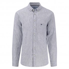 риза,с,дълъг,ръкав,мъжки,ризи,fynch,hatton,15046160,linen,fine,stripe,long,sleeve,shirt,navy,(grey)