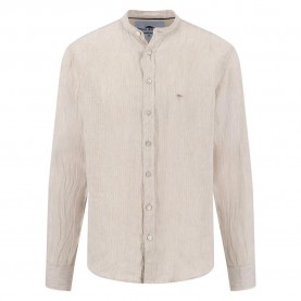 Риза с дълъг ръкав Fynch hatton 15046168 Linen Fine Stripe long sleeve shirt - Beige (Sand) риза,с,дълъг,ръкав,дамски,ризи,мъжки,ризи,fynch,hatton,15046168,linen,fine,stripe,long,sleeve,shirt,beige,(sand)