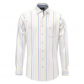 риза,с,дълъг,ръкав,мъжки,ризи,fynch,hatton,15048490,summer,oxford,stripes,long,sleeve,shirt,vivid,yellow,(white)
