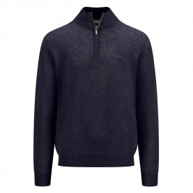 блуза,мъжки,пуловери,fynch,hatton,1513222,structure,half,zip,sweater,navy,(blue)