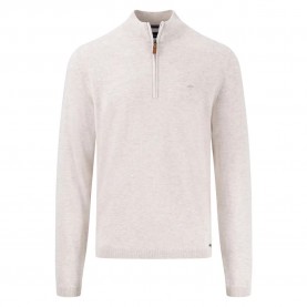 блуза,мъжки,пуловери,fynch,hatton,air,cotton,half,zip,sweater,beige
