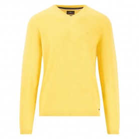 блуза,мъжки,пуловери,fynch,hatton,air,cotton,v,neck,sweater,vivid,yellow,(yellow)