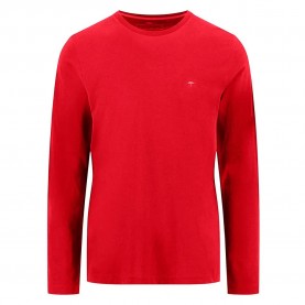 тениска,мъжки,тениски,fynch,hatton,basic,long,sleeve,t,shirt,red,(poppy,red)