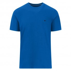 Тениска Fynch hatton Basic Premium Cotton short sleeve T-shirt - Strong Blue тениска,мъжки,тениски,fynch,hatton,basic,premium,cotton,short,sleeve,t,shirt,strong,blue