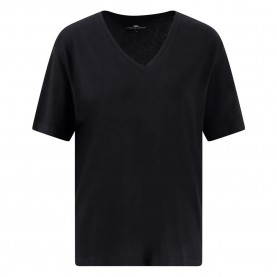 тениска,дамски,тениски,fynch,hatton,basic,short,sleeve,v,neck,t,shirt,black,(black)