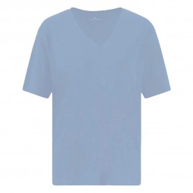 тениска,дамски,тениски,fynch,hatton,basic,short,sleeve,v,neck,t,shirt,summer,lavender,619,(blue)