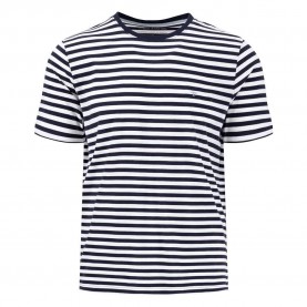 тениска,мъжки,тениски,fynch,hatton,basic,striped,short,sleeve,t,shirt,blue,(navy)