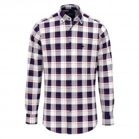 карирана,риза,мъжки,ризи,fynch,hatton,big,checks,long,sleeve,shirt,blue,(navy)