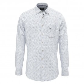 Риза с дълъг ръкав Fynch hatton Blue Story Prints long sleeve shirt - White (White) риза,с,дълъг,ръкав,дамски,ризи,мъжки,ризи,fynch,hatton,blue,story,prints,long,sleeve,shirt,white,(white)