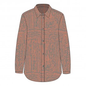 дамски,блузи,дамски,ризи,fynch,hatton,classic,blurry,square,long,sleeve,blouse,brown,(summer,taupe)