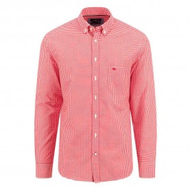 риза,с,дълъг,ръкав,мъжки,ризи,fynch,hatton,classic,vichy,long,sleeve,shirt,pink,(poppy,red)