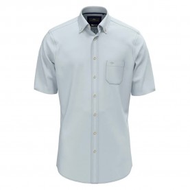 риза,с,къс,ръкав,мъжки,ризи,fynch,hatton,classic,solid,slub,short,sleeve,shirt,summer,breeze,(blue)