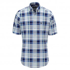 карирана,риза,мъжки,ризи,fynch,hatton,colorful,combi,checks,short,sleeve,shirt,navy,(blue)