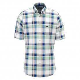 карирана,риза,мъжки,ризи,fynch,hatton,colorful,combi,checks,short,sleeve,shirt,white