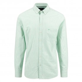 Риза с дълъг ръкав Fynch hatton Classic Stripe long sleeve shirt - Green (Turf Green) риза,с,дълъг,ръкав,мъжки,ризи,fynch,hatton,classic,stripe,long,sleeve,shirt,green,(turf,green)