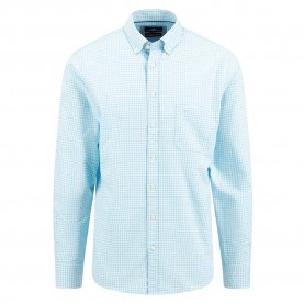 риза,с,дълъг,ръкав,мъжки,ризи,fynch,hatton,classic,vichy,long,sleeve,shirt,blue,(summer,lavender)